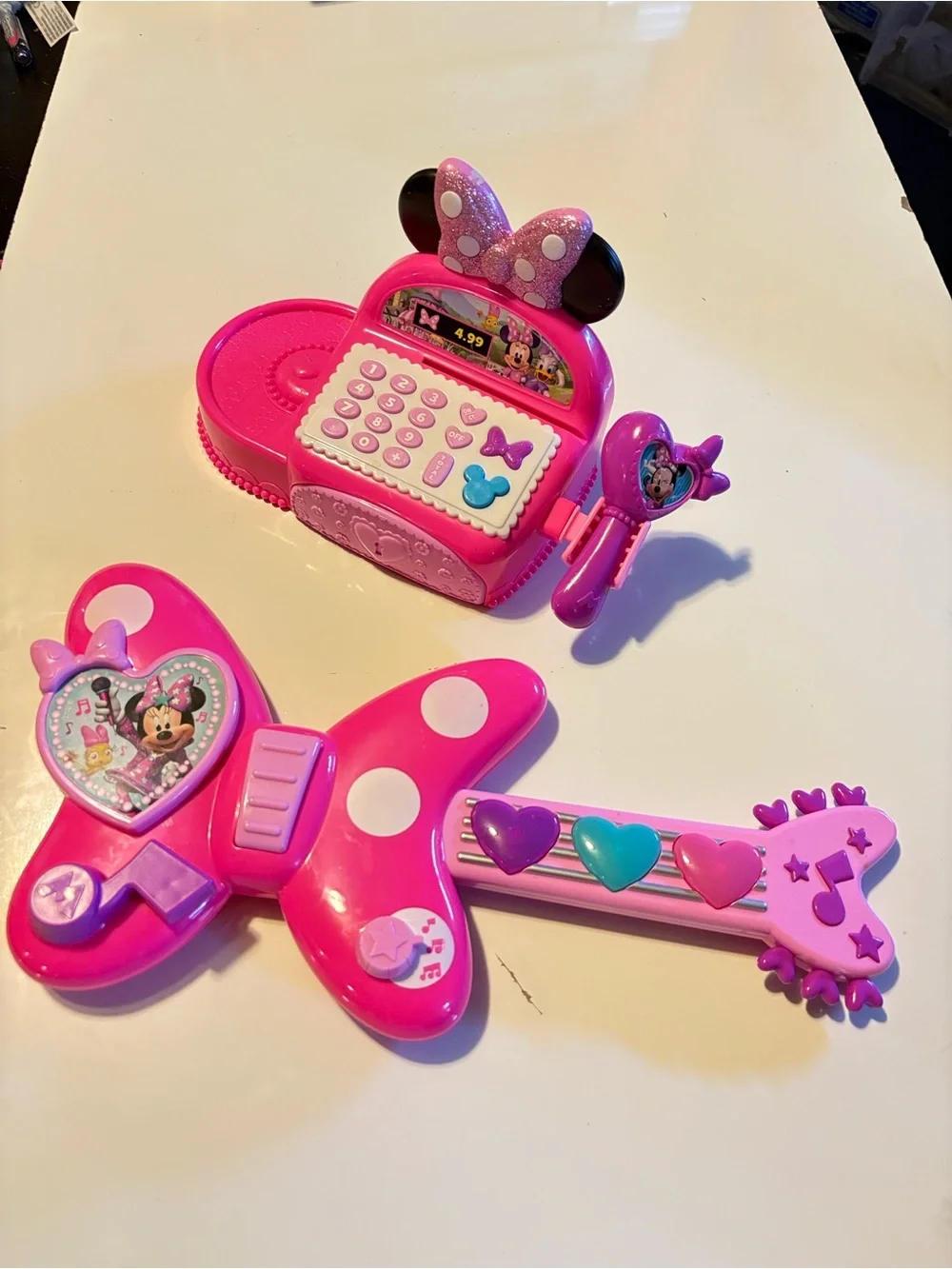 Pink Minnie-Themed Kids Guitar 16